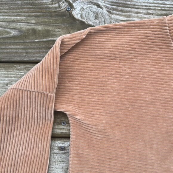 Madewell Texture & Thread Turtleneck Ribbed Golden Brown XS - Picture 5 of 11